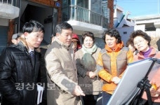 박성민 중구청장, 교동 우성빌라 도로개설 요구 현장 방문