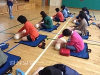 북구 이화중학교, 보건실-학부모 대상 응급처치교육 실시