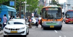 울산 삼산동 롯데호텔 일원 택시 불법 주·정차 만연