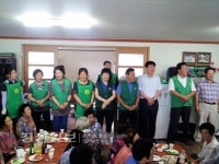 울산 북구 양정동 새마을 부녀회와 새마을협의회, 양정경로당에서 점심대접
