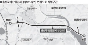 울산국가산업단지 용연~청량IC 연결도로 연말께나 개통