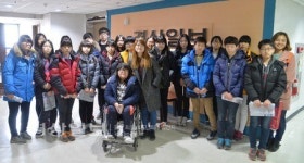 울산 매곡중학교 인문동아리 학생들, 경상일보 견학