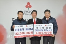 덕양, 이웃돕기 성금 2580여만원 전달