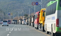 천상우회도로 대형차량 무법천지