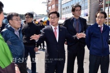 신장열 울산시 울주군수, 청량면 덕하시장 주변 환경개선사업 현장 방문