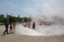 울산 남부소방서 삼산119안전센터, 달동 대현중학교에서 소방훈련 실시