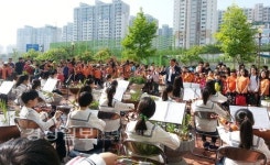 울산 북구 상안초등학교, 오케스트라단의 등굣길 작은 음악회 공연