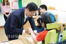 강길부 의원 울산행복학교 방문, 발달장애 학생 취업 등 머리 맞대