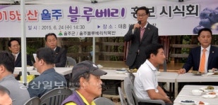 울주군, 2015년산 울주 블루베리 홍보 시식회 가져