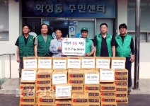 새마을지도자 울산시 중구 학성동협의회, 100만원 상당의 국수 90상자 기부