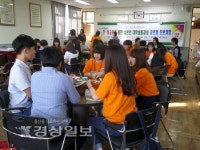 울산시 울주군 남창중학교, 일본인 대학생 20명과 글로벌 진로체험의 날 행사 가져