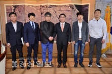 언양한우불고기축제 강병원 추진위원장 일행, 울주군 방문