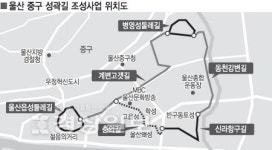 울산 중구청, 6개 성곽 복원해 역사문화탐방 명소로