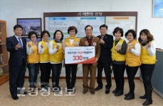 대현동 해뜨는 적십자봉사회, 동 주민센터 찾아 특별회비 전달