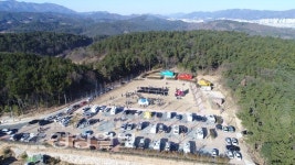 울산 중구 도심 인근에 황방산 생태야영장 문열어