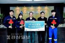 (주)세진메탈과 김유문 (주)한국통운 회장, 울산사회복지공동모금회 성금 전달