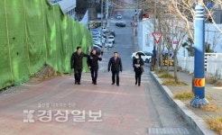 울산 남구 대현더샵 앞 경사로 공사 두고 남구청-주민 갈등