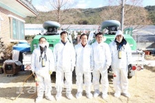 울산농협지역본부, 울주군 언양읍 다개마을 축산농가 일제 소독 실시