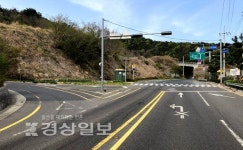 역주행사고 유발하는 북구 신명교차로