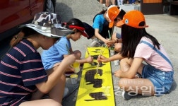 울주군시설관리공단 중부종합사회복지관, 은편하리마을 마을회관 벽화그리기