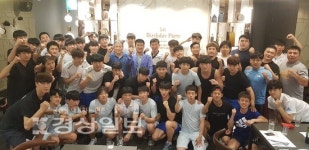 국가대표 복싱 선수단과 한국체육대학교 복싱팀 선수단, 울산복싱협회 환영행사 가져
