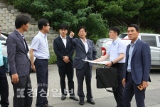 강길부 의원, 범서하이패스 IC 신설현장 점검