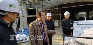 김지태 울산 울주군 부군수, 중부청소년수련관 건립 현장 및 천상도서관 건립공사 현장 방문