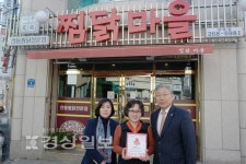 울산 남구 달동 지역사회보장협의체, 찜닭마을달동점에 착한가게 현판 전달