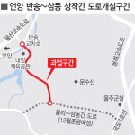 언양 반송~삼동 상작 新도로 개설 본격화