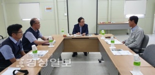 이채익, 옥동~농소1 도로개설사업 현장서 점검