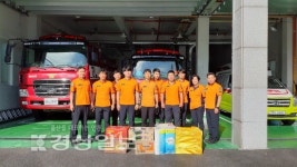 울산 중부소방서 태화119안전센터, 태화 남·여 의용소방대와 함께 봉사활동