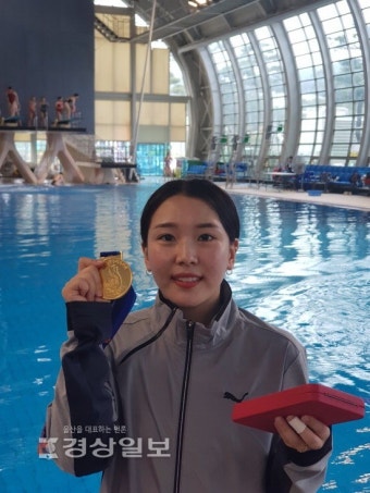 제100회 전국체육대회, 수영 김수지, 부상 딛고 다이빙 全 종목 '메달'
