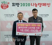 최영수 (주)삼두종합기술 대표, 이웃돕기 성금 기부