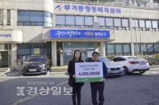 초록우산어린이재단 울산지역본부, 무거동행정복지센터에 아동의 주거비 450만원 전달