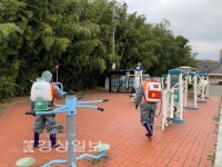 울산 북구 농소3동 자율방역단 경로당 등 집중방역 펼쳐
