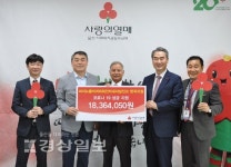 씨이뉴클리어파워인터내셔날인크 한국지점, 울산 나눔캠페인 성금 1836만4050원 전달