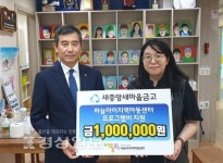 울산 새중앙 MG새마을금고, 하늘아이지역아동센터에 후원금 전달