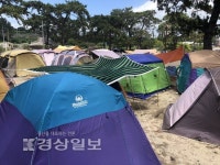 늘어난 주전 장박텐트 특단 해결책 없나