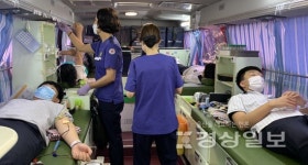 대한적십자사 울산혈액원 2020 생명나눔 헌혈릴레이 7일, 울산제일고등학교, ㈜탑아이엔디 헌혈