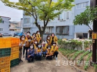 북구 염포동 새마을회·여성자원봉사회, 가을꽃 심기