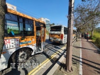 시내버스 2대 추돌…15명 경상