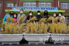 옥서초, 벼 수확 체험의 날 운영