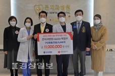 울산 북구 신천동 큰치과병원, 취약계층에 칫솔 전달