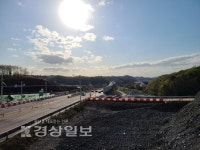 90도 진입로 문죽교차로 일부 구간 대형사고 우려