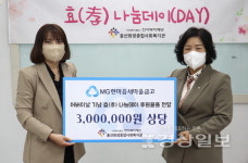 한마음새마을금고, 화정복지관에 건강식품 등 300만원 상당 물품 후원