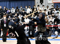 [울산 전국체전 이모저모]학성여중, 야구장서 단체서포터즈 활동