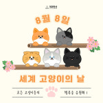 세계 고양이의 날, 주식회사 개과천선의 우드 T 고양이 화장실 향후 친환경 제품 기대