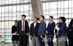 종하이노베이션센터 공사장, 김두겸 울산시장 현장점검