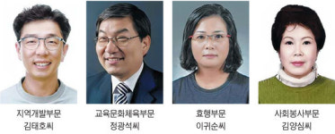 지역사회 귀감 울주군민상 4명 수상