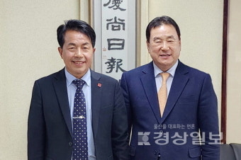 울산 북구 진보당 윤종오 당선인 경상일보 방문